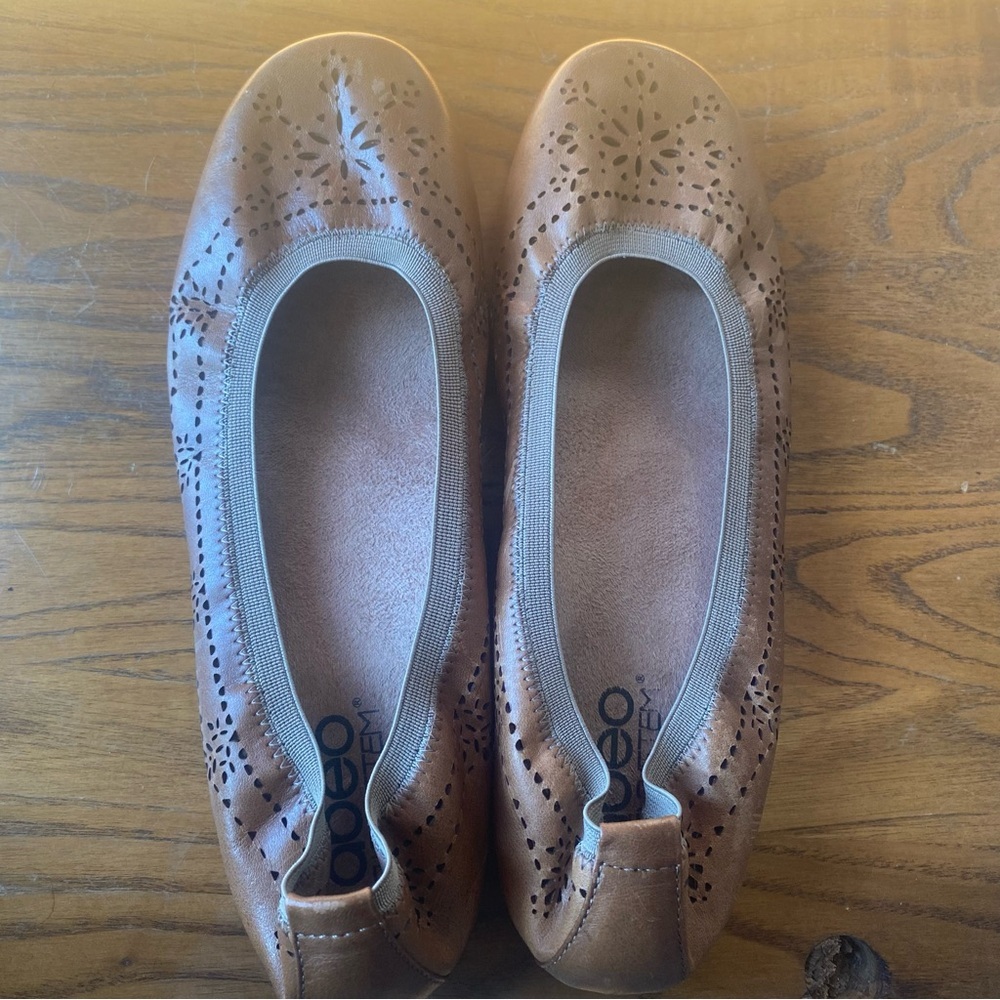 Abeo‎ Women's Brown Ballet Flats 8.5N